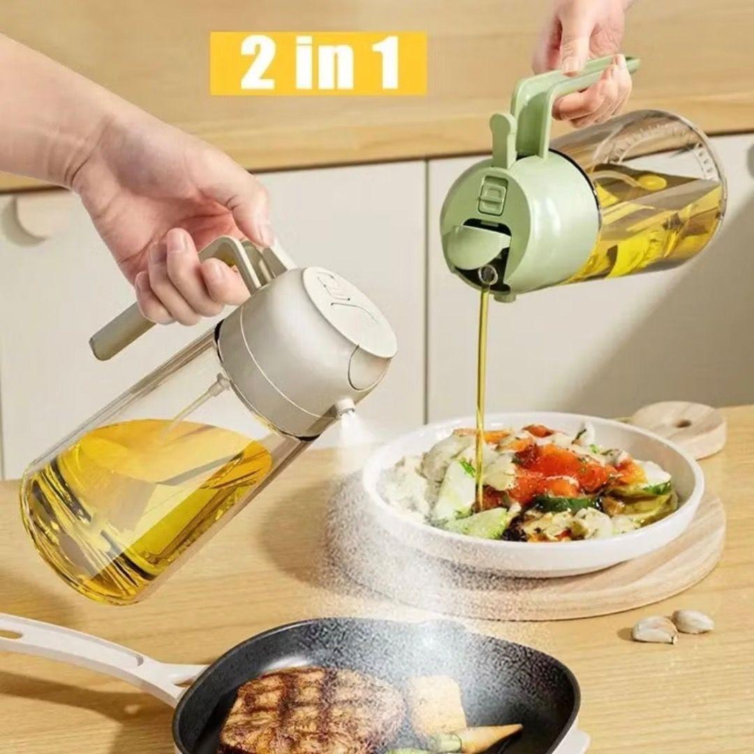 2-in-1 Oil Sprayer & Dispenser Bottle