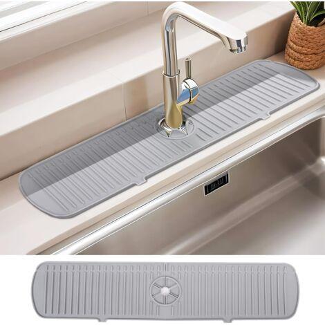 Premium Silicone Faucet Splash Guard & Fast-Drain Sink Mat