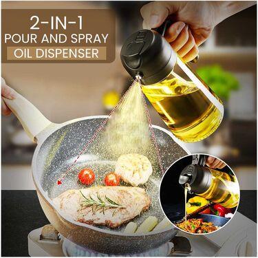 2-in-1 Oil Sprayer & Dispenser Bottle